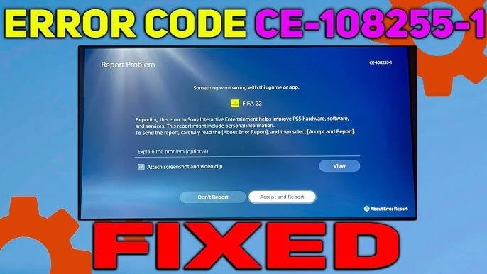 Fix PS5 Error Code (CE-108255-1)